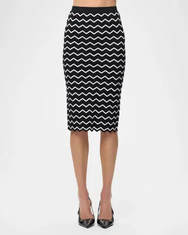 Hervé Léger The Giana Chevron Knit Skirt | Thumbnail 2 Hervé Léger The Giana Chevron Knit Skirt | Thumbnail 2