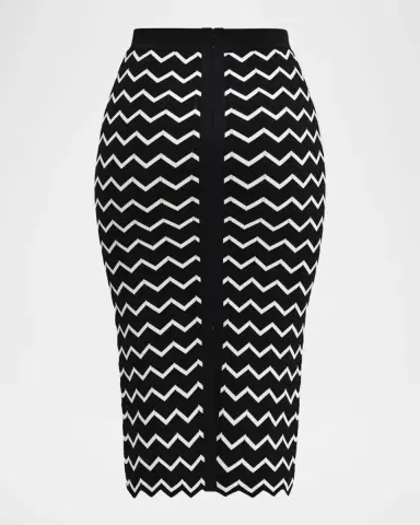 Hervé Léger The Giana Chevron Knit Skirt | Thumbnail 6 Hervé Léger The Giana Chevron Knit Skirt | Thumbnail 6