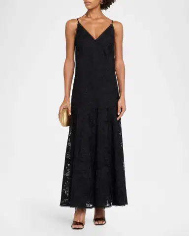 Kobi Halperin Robbie Embroidered Lace-Trim Maxi Dress | Thumbnail 2 Kobi Halperin Robbie Embroidered Lace-Trim Maxi Dress | Thumbnail 2