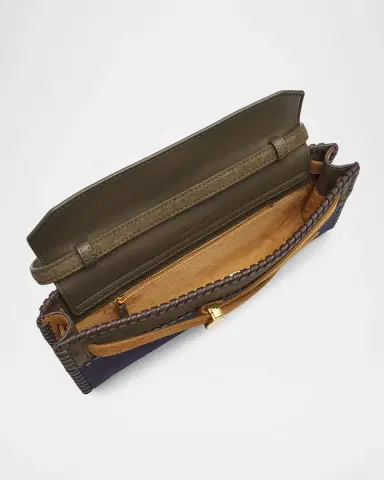 Veronica Beard Dash Colorblocked Suede Top Handle bag | Thumbnail 4 Veronica Beard Dash Colorblocked Suede Top Handle bag | Thumbnail 4