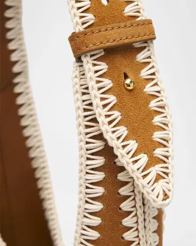 Veronica Beard Loop Small Whipstitch Suede Shoulder Bag | Thumbnail 6 Veronica Beard Loop Small Whipstitch Suede Shoulder Bag | Thumbnail 6