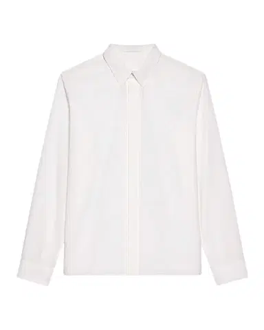 Helmut Lang Men's Wardrobe Covered-Placked Poplin Sport Shirt | Thumbnail 1 Helmut Lang Men's Wardrobe Covered-Placked Poplin Sport Shirt | Thumbnail 1