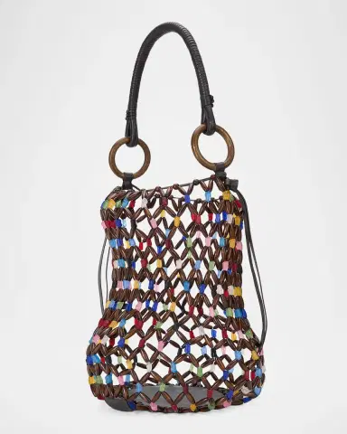 Staud Del Mar Beaded Bucket Bag | Thumbnail 2 Staud Del Mar Beaded Bucket Bag | Thumbnail 2