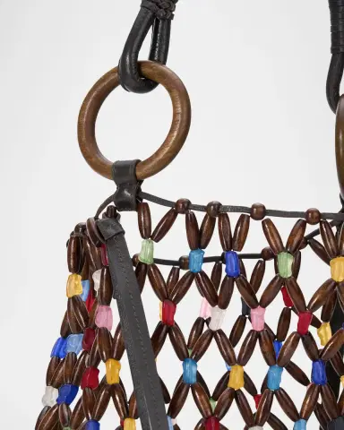 Staud Del Mar Beaded Bucket Bag | Thumbnail 3 Staud Del Mar Beaded Bucket Bag | Thumbnail 3
