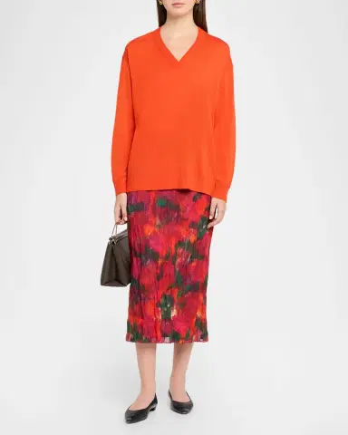 Lafayette 148 New York V-Neck Merino Wool Knit Sweater | Thumbnail 2 Lafayette 148 New York V-Neck Merino Wool Knit Sweater | Thumbnail 2