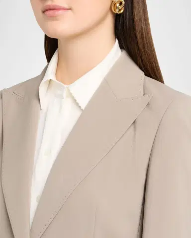 Lafayette 148 New York Single-Button Finesse Crepe Blazer | Thumbnail 5 Lafayette 148 New York Single-Button Finesse Crepe Blazer | Thumbnail 5