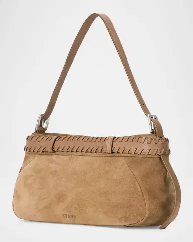 Staud Brooklyn Buckled Suede Shoulder Bag | Thumbnail 2 Staud Brooklyn Buckled Suede Shoulder Bag | Thumbnail 2