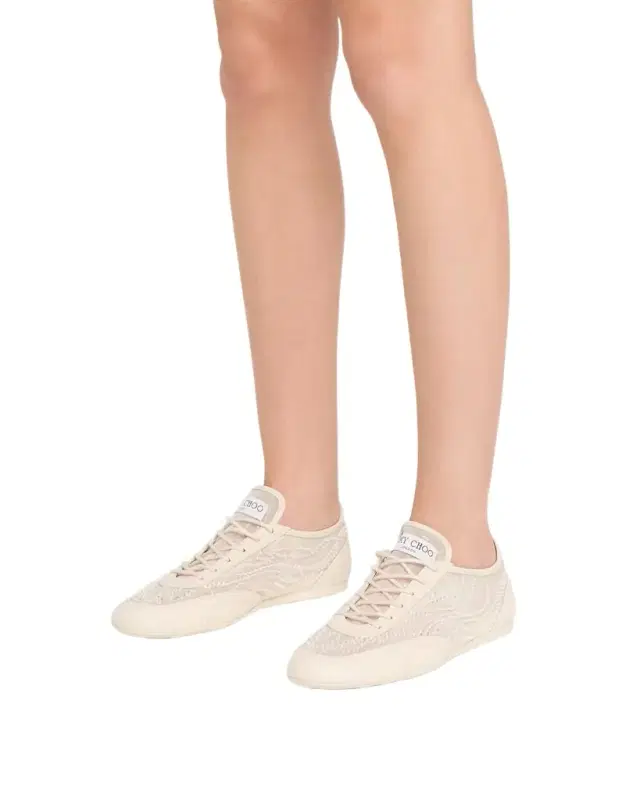 Sunny F Sequined Mesh & Leather Low-Top Sneakers Sunny F Sequined Mesh & Leather Low-Top Sneakers