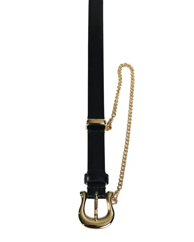 Luzia Chain-Embellished Leather Belt Luzia Chain-Embellished Leather Belt