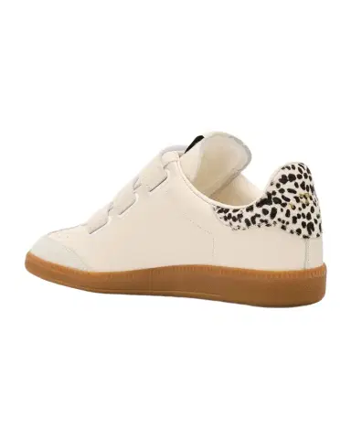 Isabel Marant Beth Mixed Leather Grip-Strap Sneakers | Thumbnail 1 Isabel Marant Beth Mixed Leather Grip-Strap Sneakers | Thumbnail 1