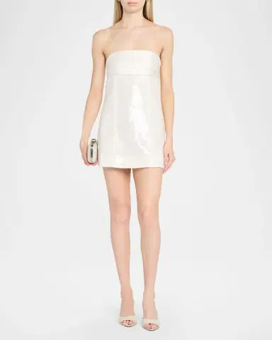 Retrofête Chentari Sequined Strapless Mini Dress | Thumbnail 2 Retrofête Chentari Sequined Strapless Mini Dress | Thumbnail 2