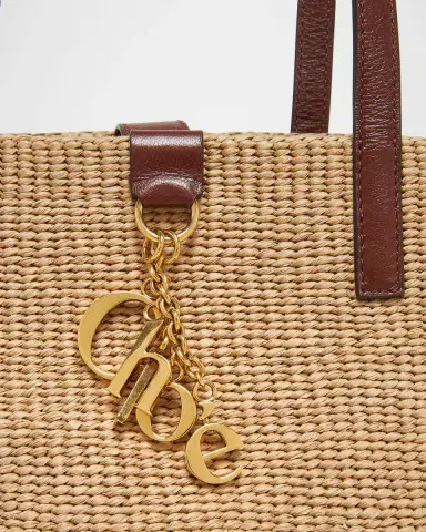 Chloé Charms Hand-Woven Basket Bag | Thumbnail 3 Chloé Charms Hand-Woven Basket Bag | Thumbnail 3