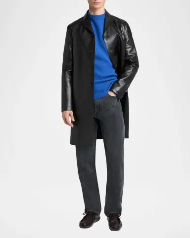 Jil Sander Men's Straight-Leg Denim Trousers | Thumbnail 2 Jil Sander Men's Straight-Leg Denim Trousers | Thumbnail 2