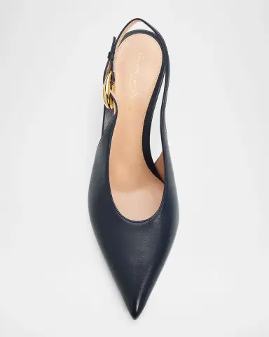 Gianvito Rossi 70mm Nappa Leather Slingback Pumps | Thumbnail 5 Gianvito Rossi 70mm Nappa Leather Slingback Pumps | Thumbnail 5