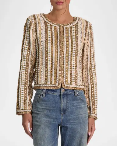 Alice + Olivia Kidman Embellished Jacket | Thumbnail 4 Alice + Olivia Kidman Embellished Jacket | Thumbnail 4