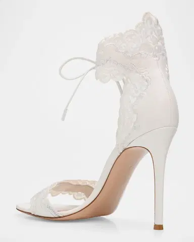 Gianvito Rossi 105mm Evie Embroidered Leather Ankle-Tie Sandals | Thumbnail 4 Gianvito Rossi 105mm Evie Embroidered Leather Ankle-Tie Sandals | Thumbnail 4