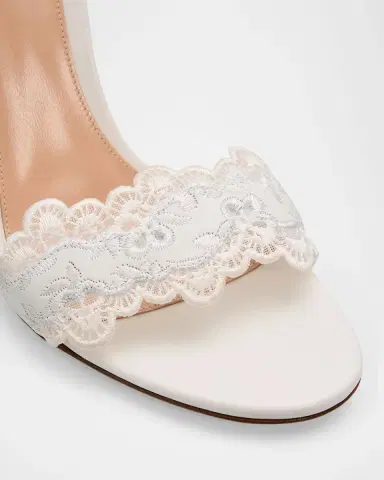 Gianvito Rossi 105mm Evie Embroidered Leather Ankle-Tie Sandals | Thumbnail 5 Gianvito Rossi 105mm Evie Embroidered Leather Ankle-Tie Sandals | Thumbnail 5