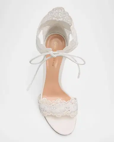 Gianvito Rossi 105mm Evie Embroidered Leather Ankle-Tie Sandals | Thumbnail 6 Gianvito Rossi 105mm Evie Embroidered Leather Ankle-Tie Sandals | Thumbnail 6