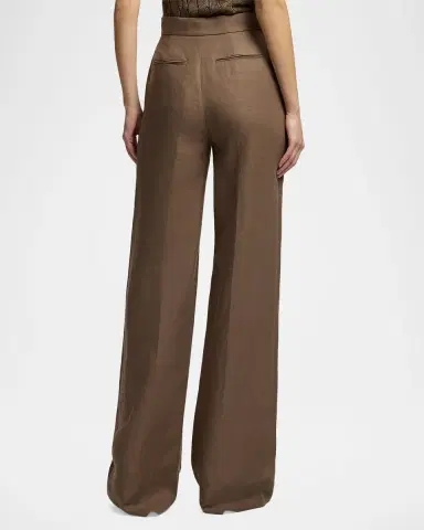 Ralph Lauren Collection Dean II Linen Wide-Leg Trousers | Thumbnail 3 Ralph Lauren Collection Dean II Linen Wide-Leg Trousers | Thumbnail 3