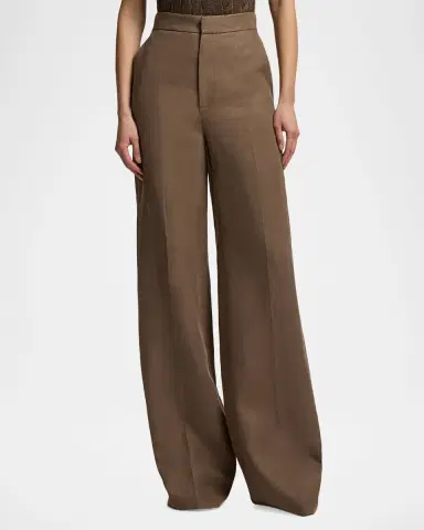 Ralph Lauren Collection Dean II Linen Wide-Leg Trousers | Thumbnail 4 Ralph Lauren Collection Dean II Linen Wide-Leg Trousers | Thumbnail 4