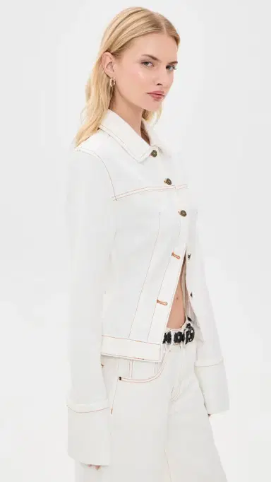 LIONESS The Bronx Denim Jacket Porcelain | Thumbnail 4 LIONESS The Bronx Denim Jacket Porcelain | Thumbnail 4