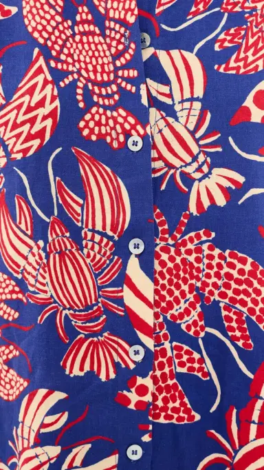 FARM Rio obster Button Down Shirt Red/Blue | Thumbnail 6 FARM Rio obster Button Down Shirt Red/Blue | Thumbnail 6