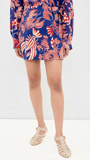 FARM Rio obster Skirt Red/Blue | Thumbnail 2 FARM Rio obster Skirt Red/Blue | Thumbnail 2