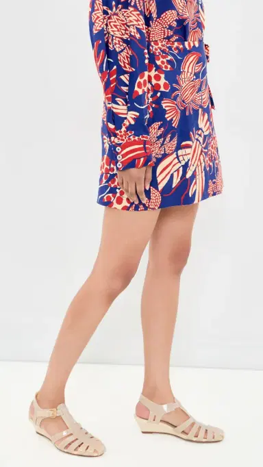 FARM Rio obster Skirt Red/Blue | Thumbnail 4 FARM Rio obster Skirt Red/Blue | Thumbnail 4