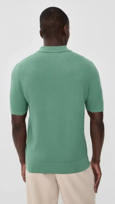 PS Paul Smith Short Sleeve Sweater Polo edium Green | Thumbnail 3 PS Paul Smith Short Sleeve Sweater Polo edium Green | Thumbnail 3