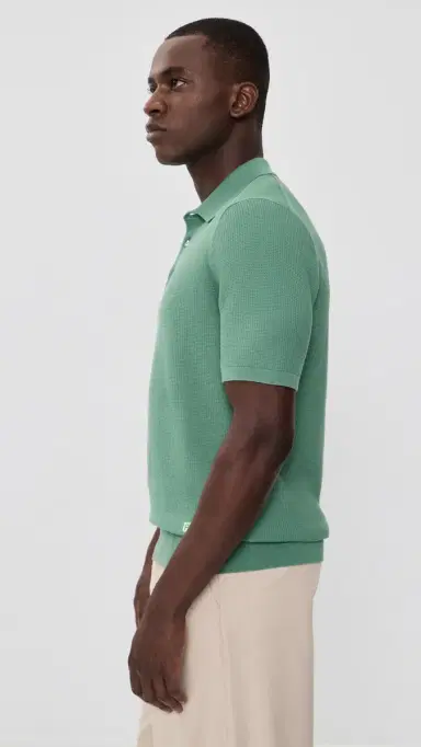 PS Paul Smith Short Sleeve Sweater Polo edium Green | Thumbnail 4 PS Paul Smith Short Sleeve Sweater Polo edium Green | Thumbnail 4