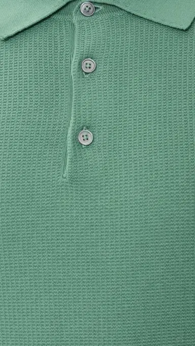 PS Paul Smith Short Sleeve Sweater Polo edium Green | Thumbnail 6 PS Paul Smith Short Sleeve Sweater Polo edium Green | Thumbnail 6