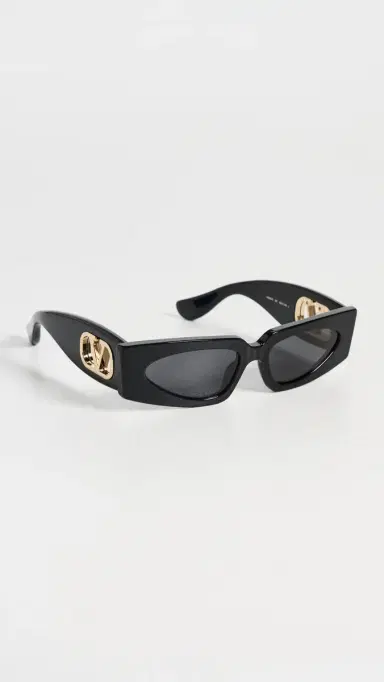 Valentino Vain Bold Sunglasses Black-Black-Grey One Size | Thumbnail 4 Valentino Vain Bold Sunglasses Black-Black-Grey One Size | Thumbnail 4