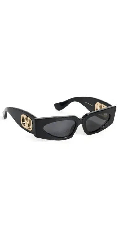 Valentino Vain Bold Sunglasses Black-Black-Grey One Size | Thumbnail 1 Valentino Vain Bold Sunglasses Black-Black-Grey One Size | Thumbnail 1