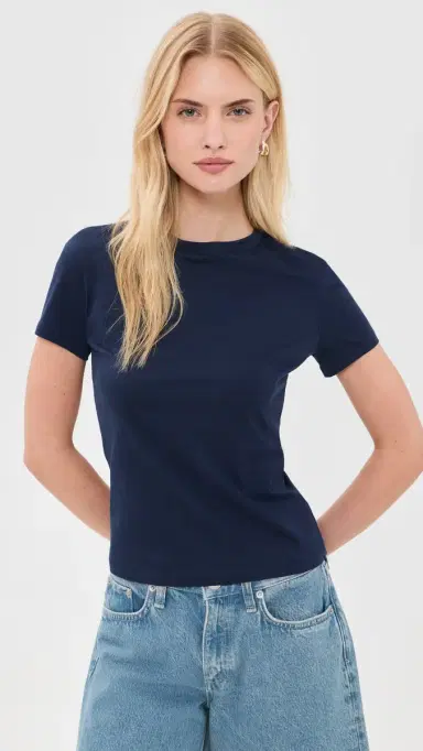 Theory Tiny Apex Tee Sapphire Navy - 2qt P | Thumbnail 2 Theory Tiny Apex Tee Sapphire Navy - 2qt P | Thumbnail 2