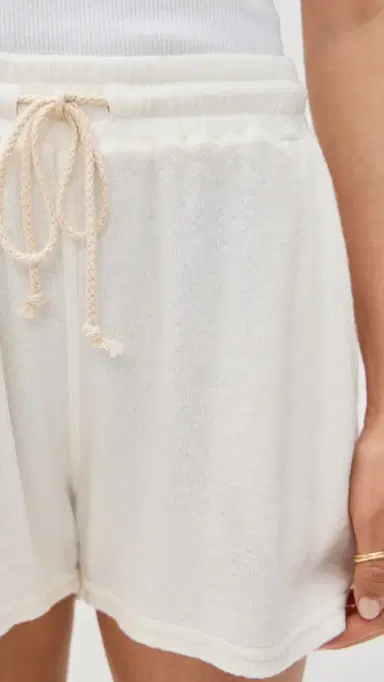LE BOP Farrah Terry Shorts White | Thumbnail 6 LE BOP Farrah Terry Shorts White | Thumbnail 6