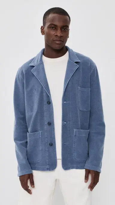 Save Khaki American Twill Terry Blazer | Thumbnail 2 Save Khaki American Twill Terry Blazer | Thumbnail 2