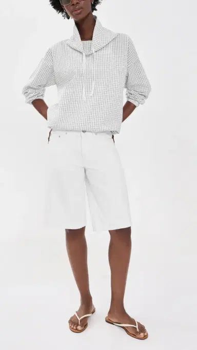 DL1961 Abby Relaxed Denim Shorts White | Thumbnail 2 DL1961 Abby Relaxed Denim Shorts White | Thumbnail 2