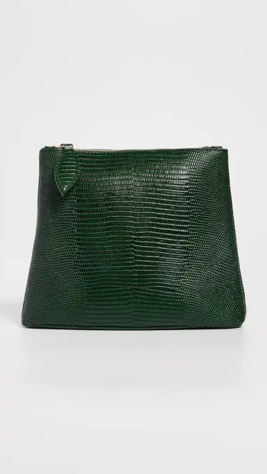 Liffner Zip Clutch Emerald One Size | Thumbnail 2 Liffner Zip Clutch Emerald One Size | Thumbnail 2
