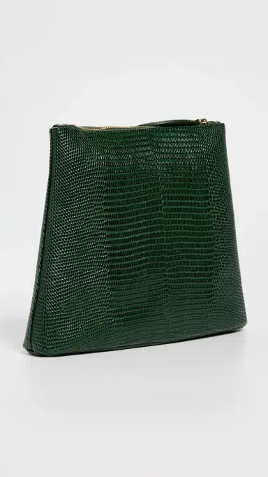 Liffner Zip Clutch Emerald One Size | Thumbnail 4 Liffner Zip Clutch Emerald One Size | Thumbnail 4