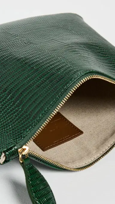 Liffner Zip Clutch Emerald One Size | Thumbnail 6 Liffner Zip Clutch Emerald One Size | Thumbnail 6
