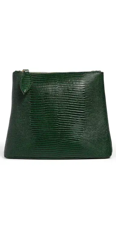 Liffner Zip Clutch Emerald One Size | Thumbnail 1 Liffner Zip Clutch Emerald One Size | Thumbnail 1