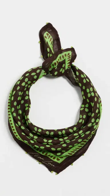 CHAN LUU Beaded Floral Bandana Espresso One Size | Thumbnail 2 CHAN LUU Beaded Floral Bandana Espresso One Size | Thumbnail 2