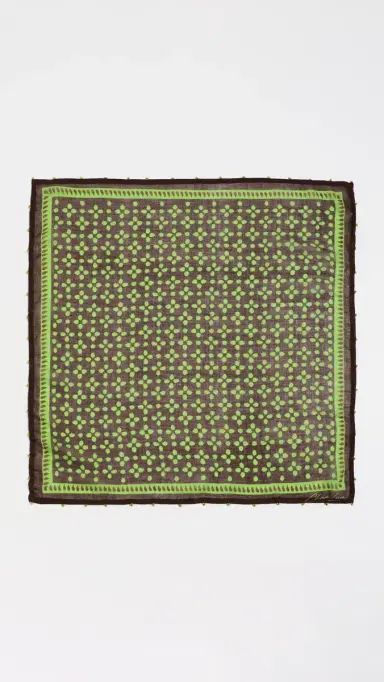 CHAN LUU Beaded Floral Bandana Espresso One Size | Thumbnail 4 CHAN LUU Beaded Floral Bandana Espresso One Size | Thumbnail 4
