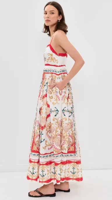 FARM Rio Nautical Printed Maxi Dress ulti | Thumbnail 4 FARM Rio Nautical Printed Maxi Dress ulti | Thumbnail 4
