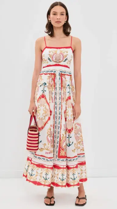 FARM Rio Nautical Printed Maxi Dress ulti | Thumbnail 5 FARM Rio Nautical Printed Maxi Dress ulti | Thumbnail 5