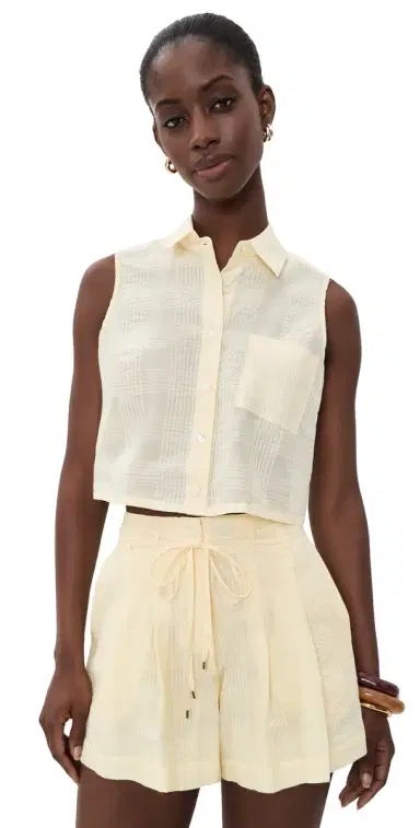 HEVRON Katja Top Butter Plaid | Thumbnail 1 HEVRON Katja Top Butter Plaid | Thumbnail 1