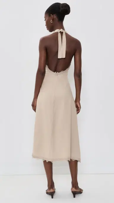 Lioness Stars Align Midi Dress Beige | Thumbnail 3 Lioness Stars Align Midi Dress Beige | Thumbnail 3