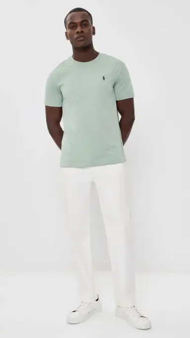 Polo Ralph Lauren tandard Fit Jersey Crewneck Tee Light Green | Thumbnail 5 Polo Ralph Lauren tandard Fit Jersey Crewneck Tee Light Green | Thumbnail 5