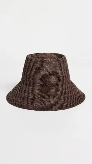 JANESSA LEONE Felix Raffia Hat Dark Earth | Thumbnail 2 JANESSA LEONE Felix Raffia Hat Dark Earth | Thumbnail 2