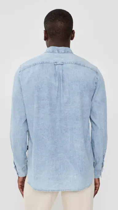 PS Paul Smith Long Sleeve Casual Fit Shirt Medium Blue | Thumbnail 3 PS Paul Smith Long Sleeve Casual Fit Shirt Medium Blue | Thumbnail 3